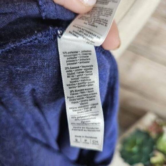 American Apparel Venice Beach California Cropped Navy Hoodie Size Small - Picture 6 of 6